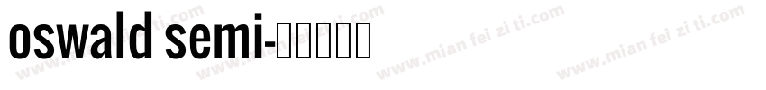 oswald semi字体转换